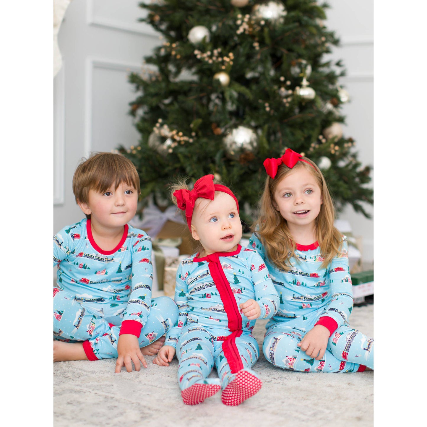 Boys Winter Express Bamboo Viscose Long Sleeve Pajama Set