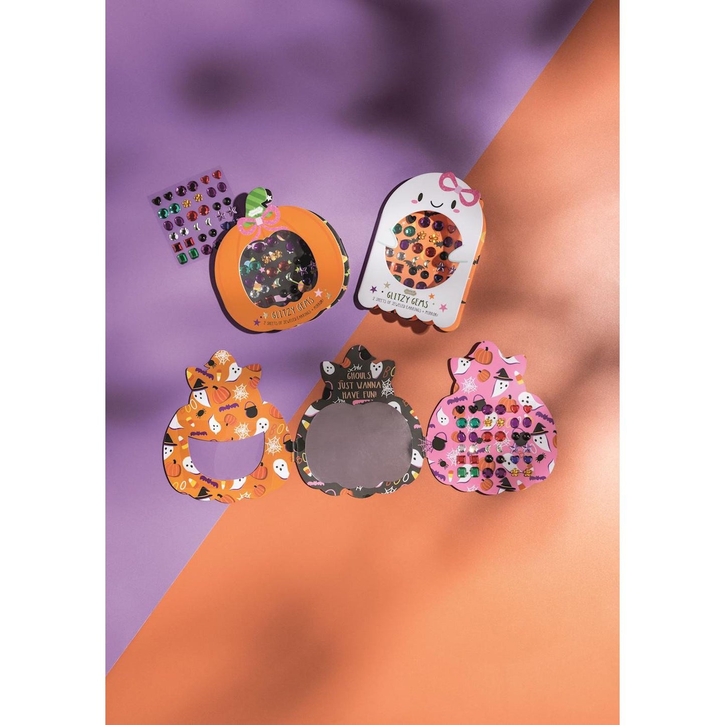 Halloween Glitzy Gems Sticker Earrings