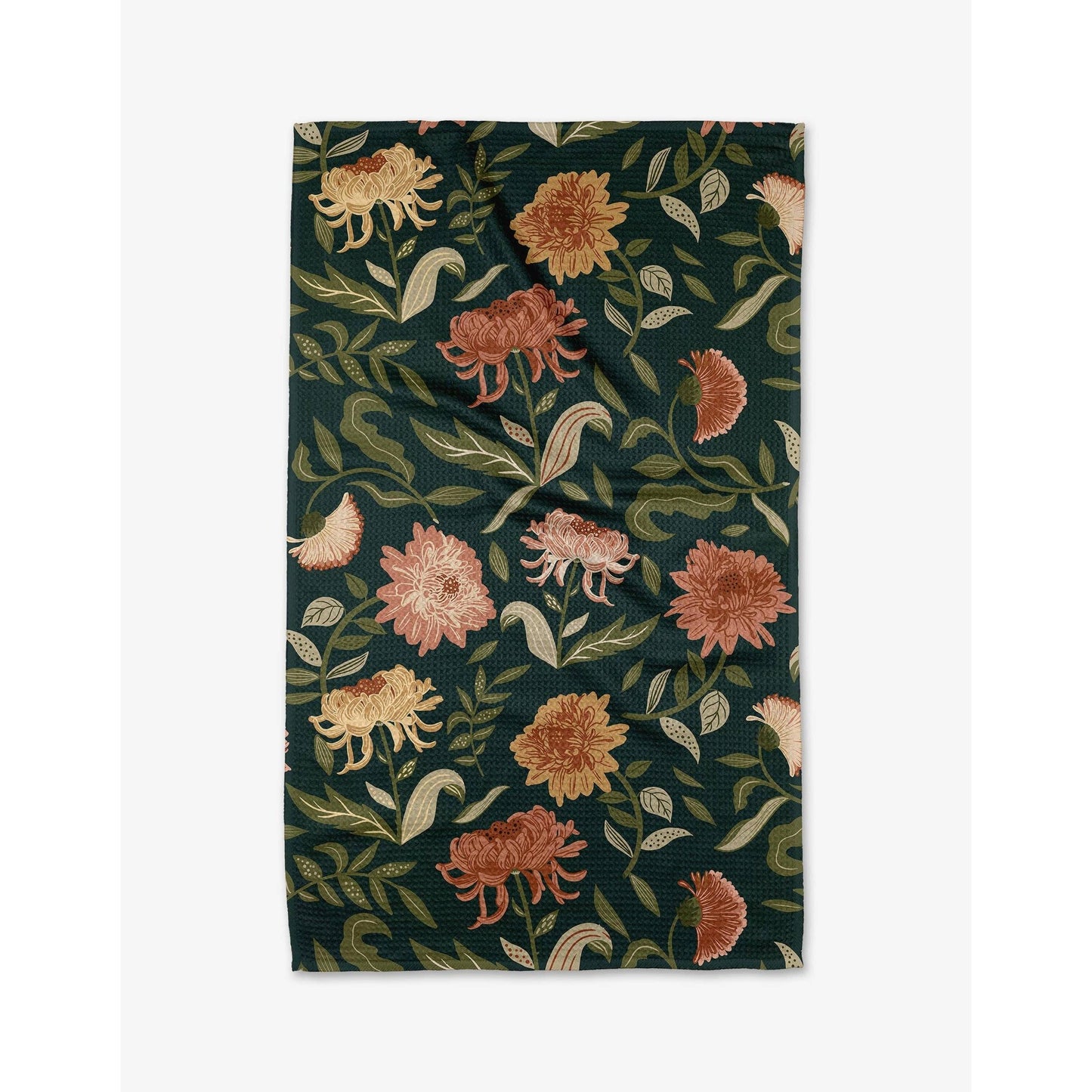 Chrysanthemums In November Tea Towel