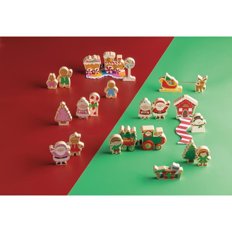 Christmas Wood Toy Sets