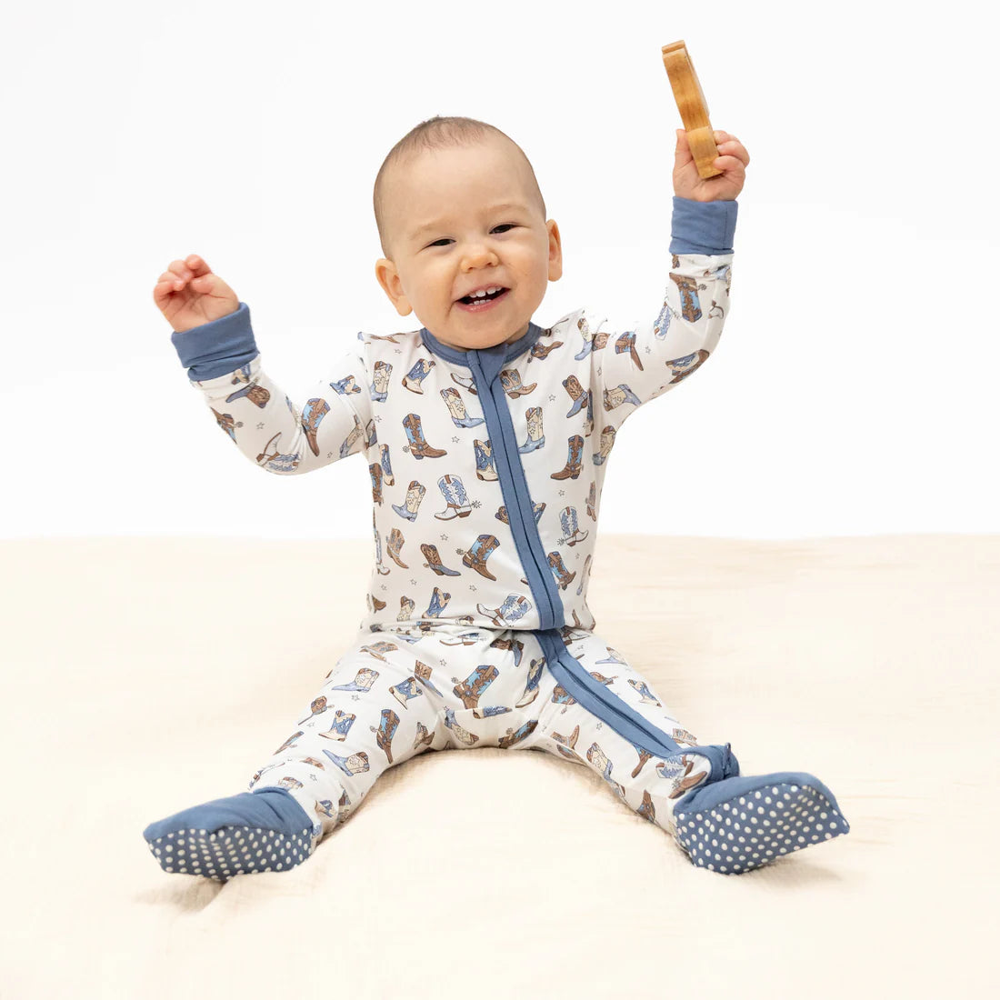 Cowboy Boots Bamboo Convertible Romper