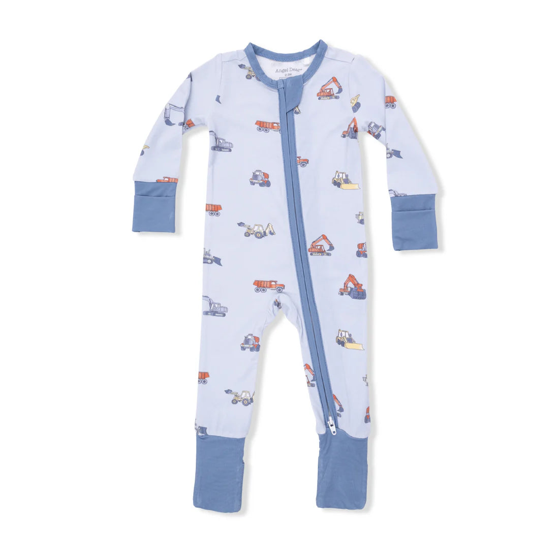 Construction Vehicles Bamboo Convertible Romper | Angel Dear