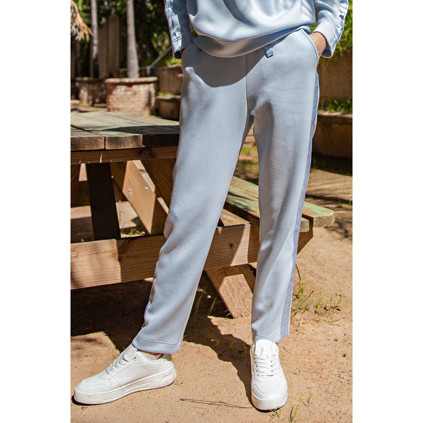 Modal Poly Span Jogger with Side Satin