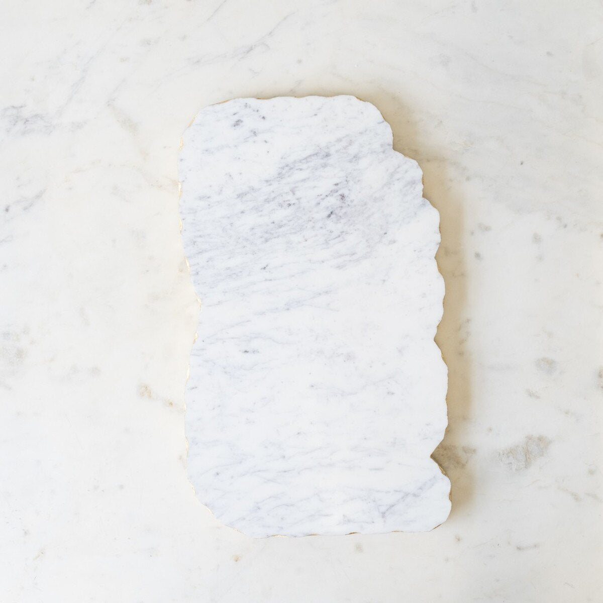 Metz Marble Serving Board in White