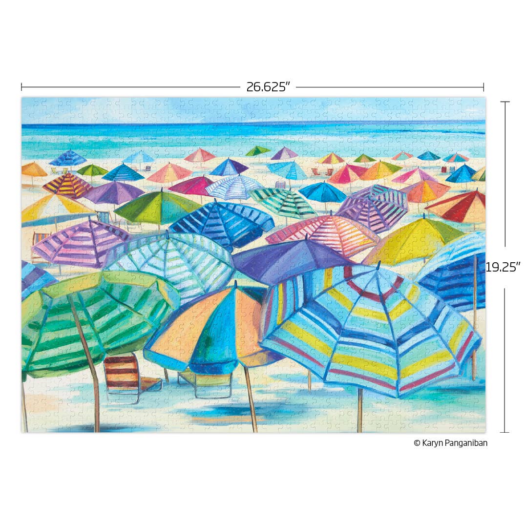 Umbrella Beach | 1000 Piece Jigsaw Puzzle