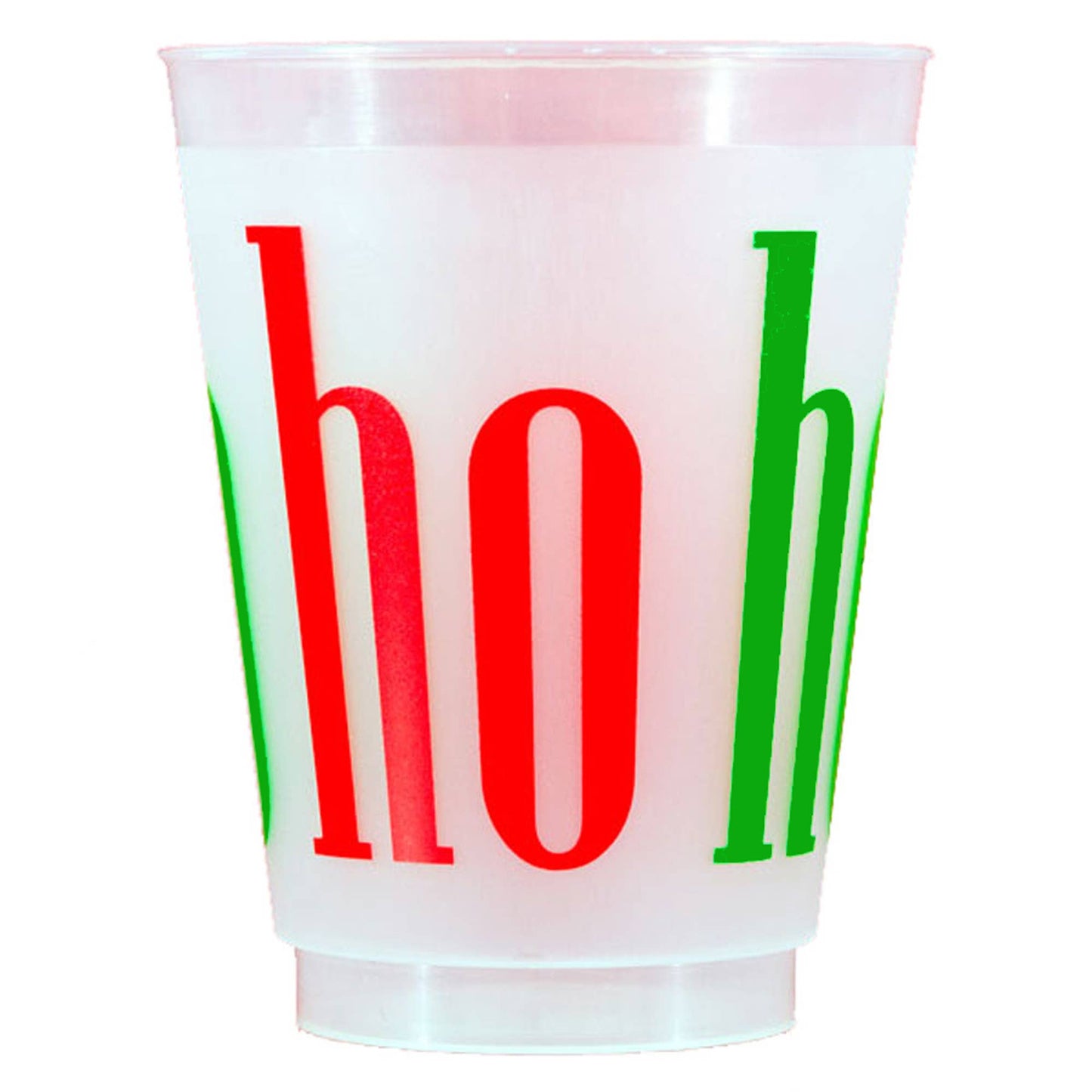 Christmas Frosted Cup 10 Pack {ho ho ho}
