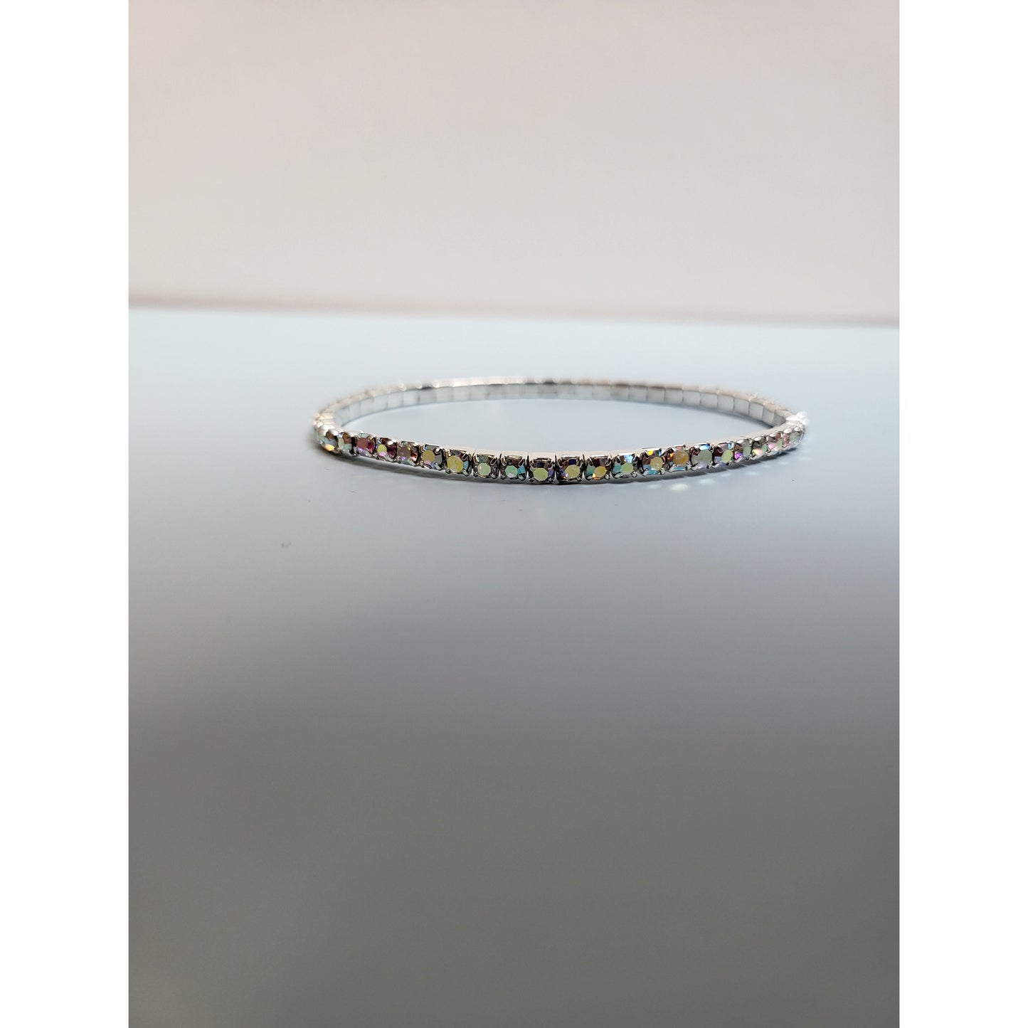 Thin CZ Stretch Bracelet