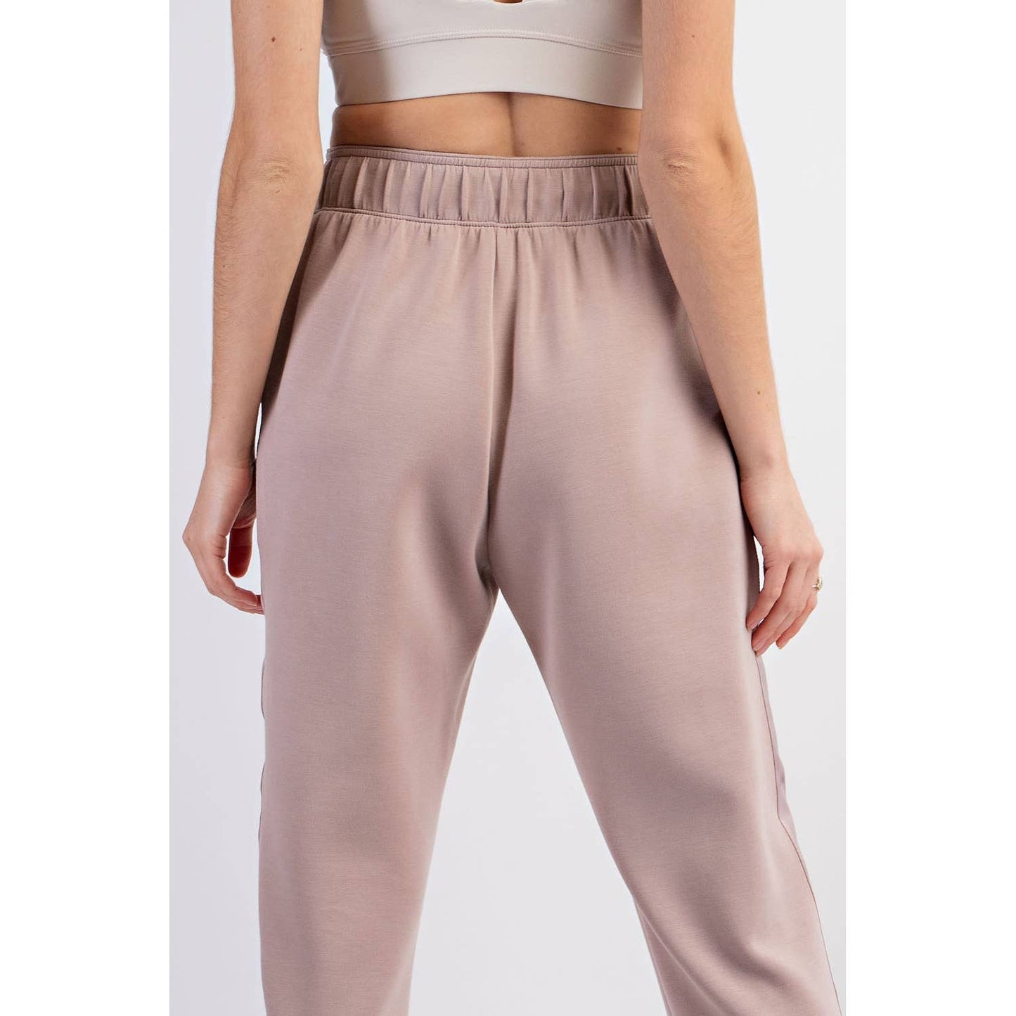 Modal Poly Span Jogger with Side Satin