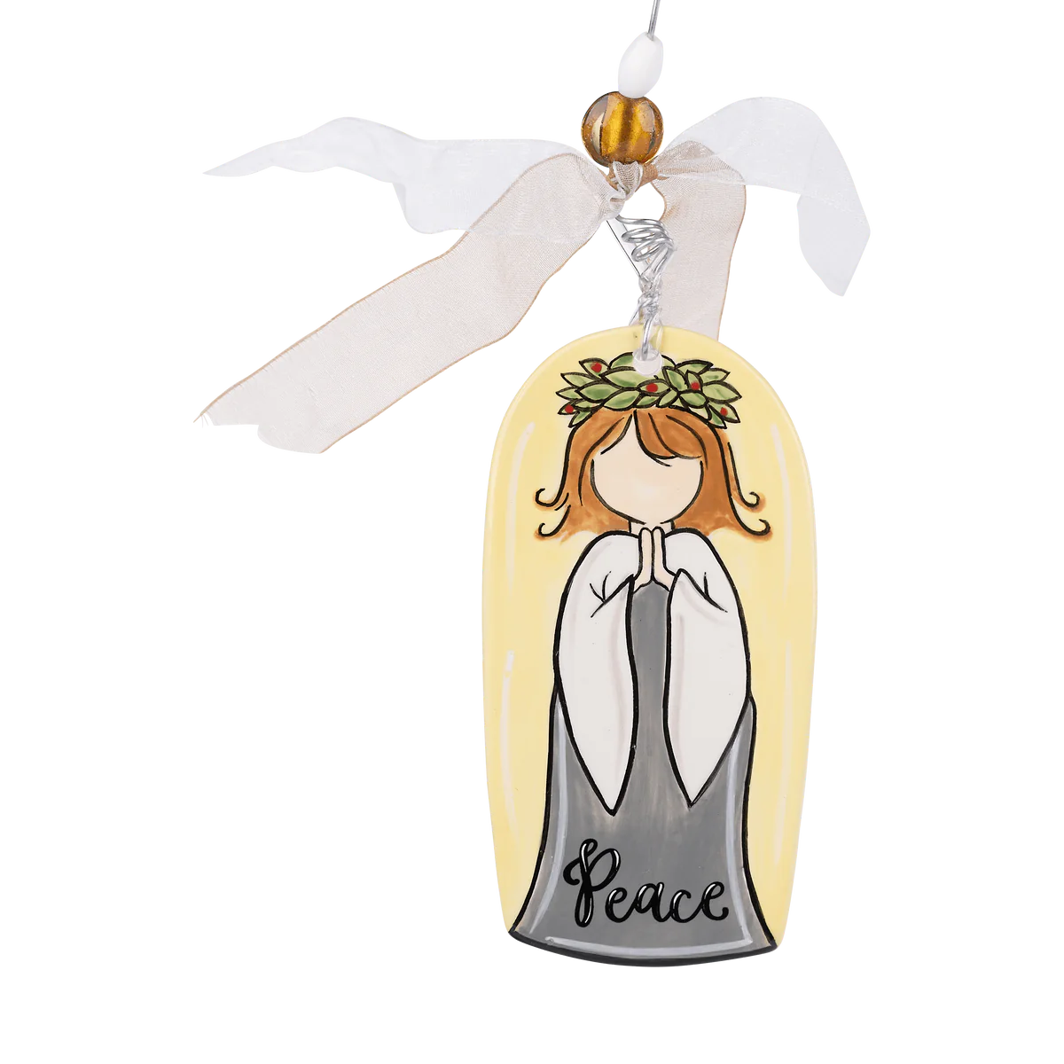 Peace Angel Flat Ornament