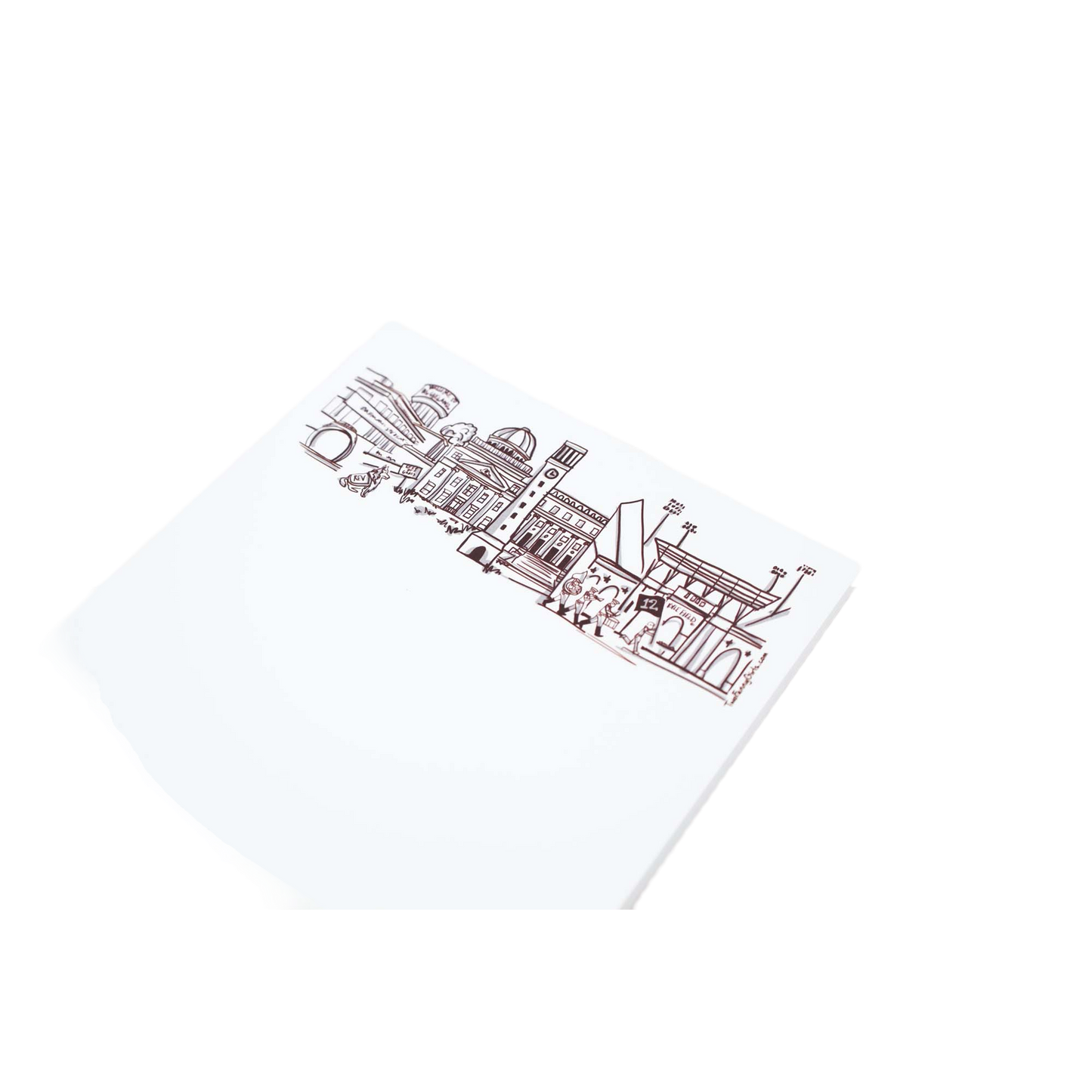 Campus Skyline Notepad - Texas A&M/College Station
