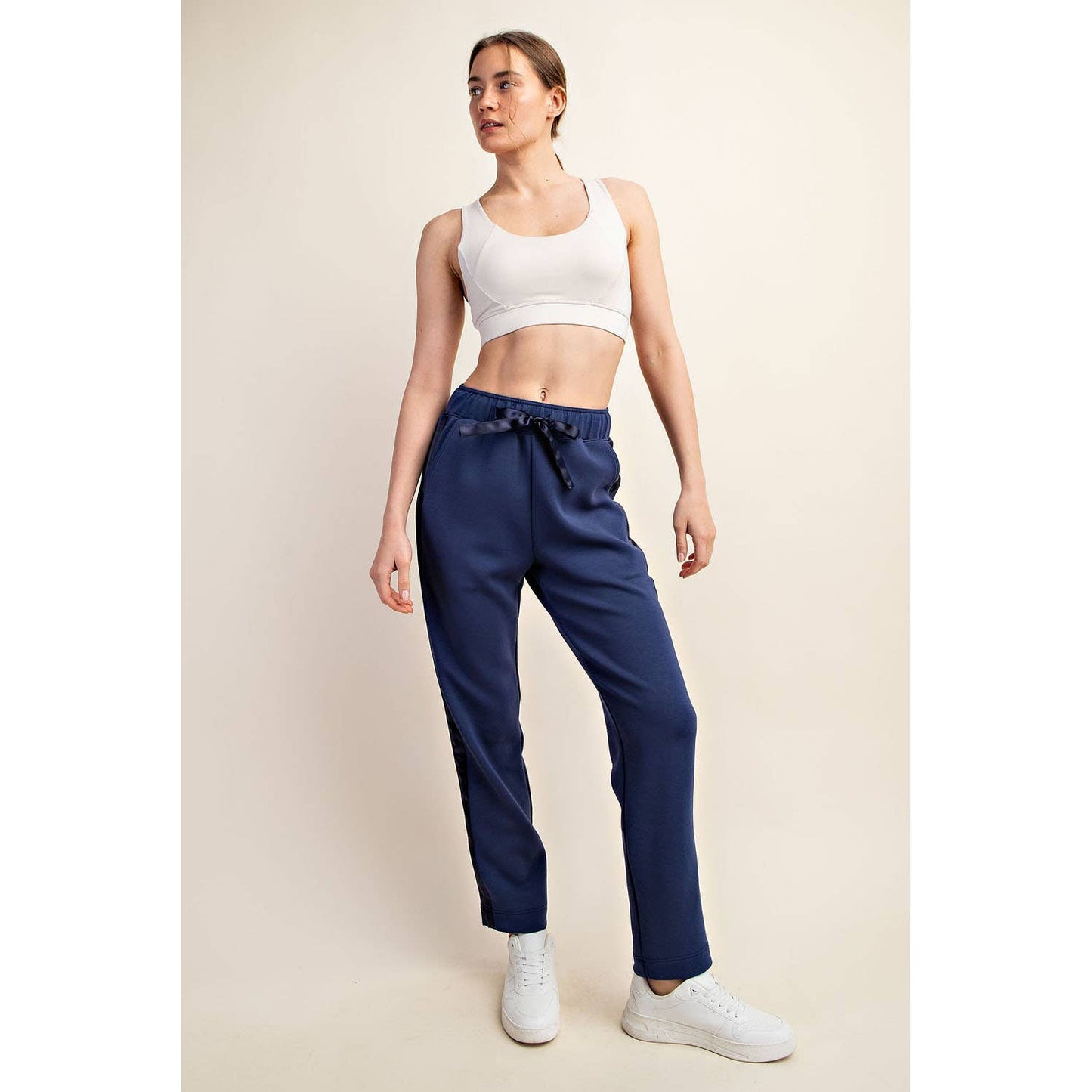 Modal Poly Span Jogger with Side Satin