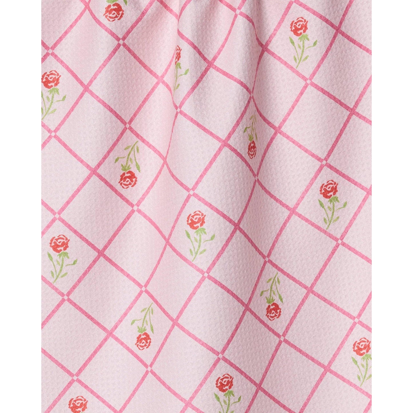 Rose Lattice Tea Towel