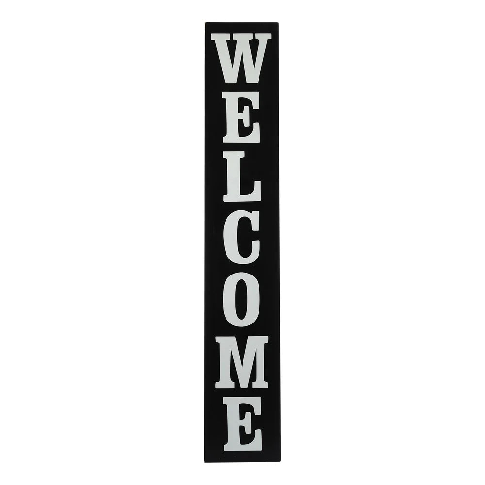 Black Welcome Board