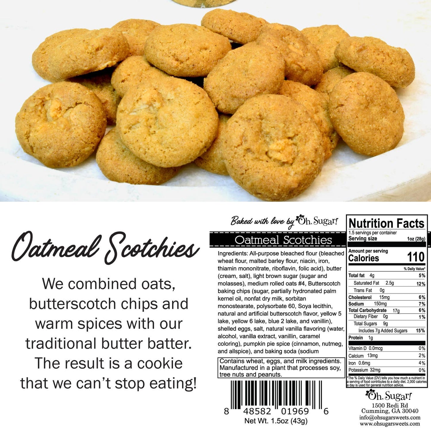 PERSONALIZED Christmas Cookie Bags (Label PERG)