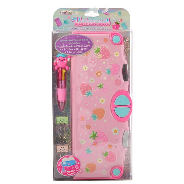 Universal Multi-Function Pencil Case, Strawberry