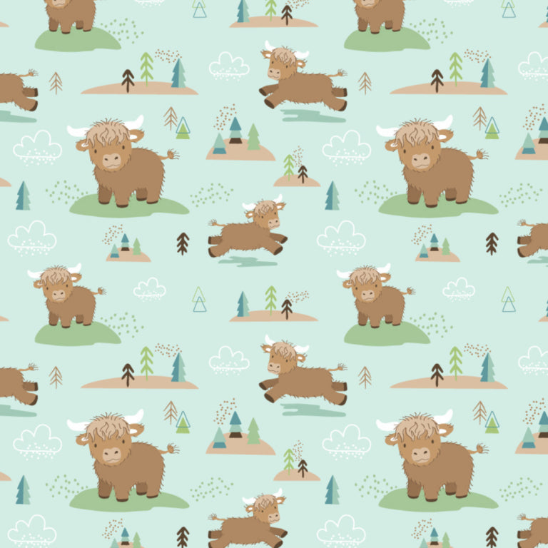 Hetty Highland Cow Character Blanket – 13×13″