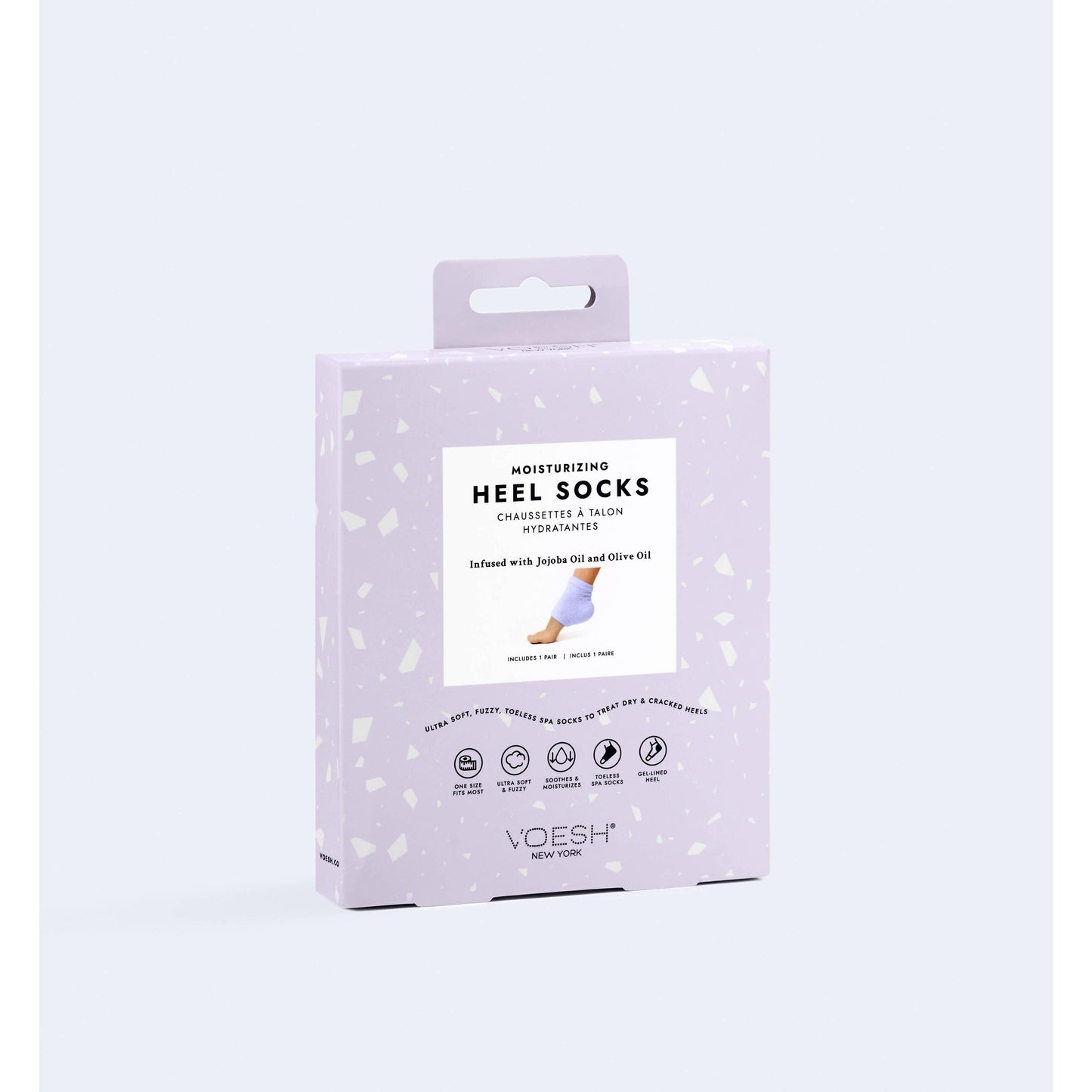 Moisturizing Heel Socks-Purple