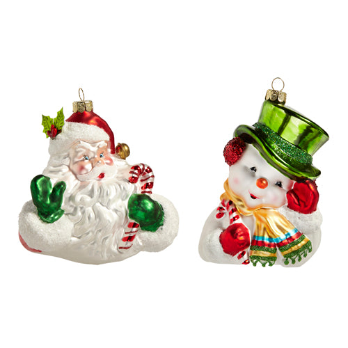 5" Retro Christmas Ornaments