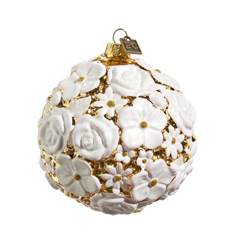 Eric Cortina 4" Mixed Blossom Ball Ornament