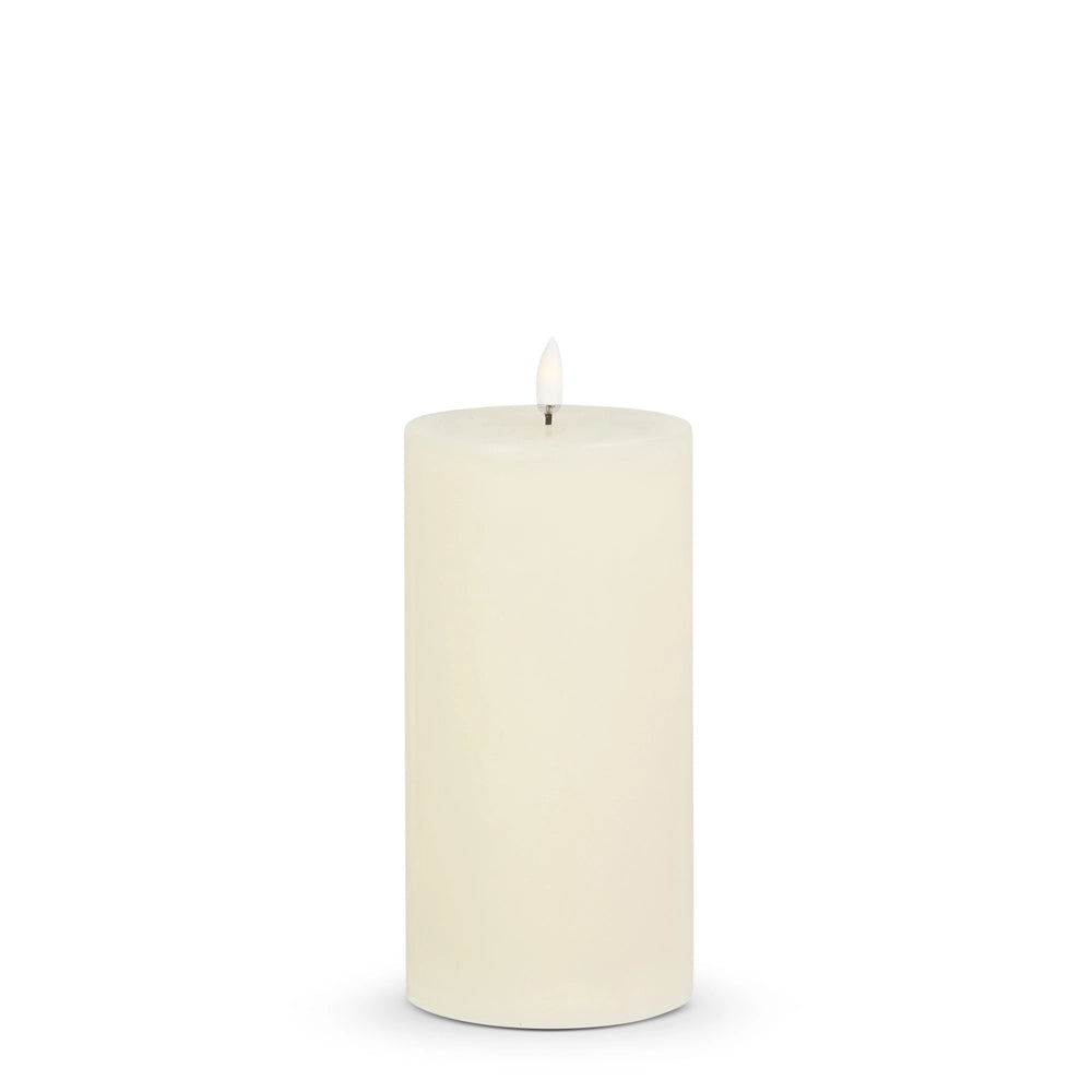 Ivory LED Pillar Candle – 3.5" x 7"