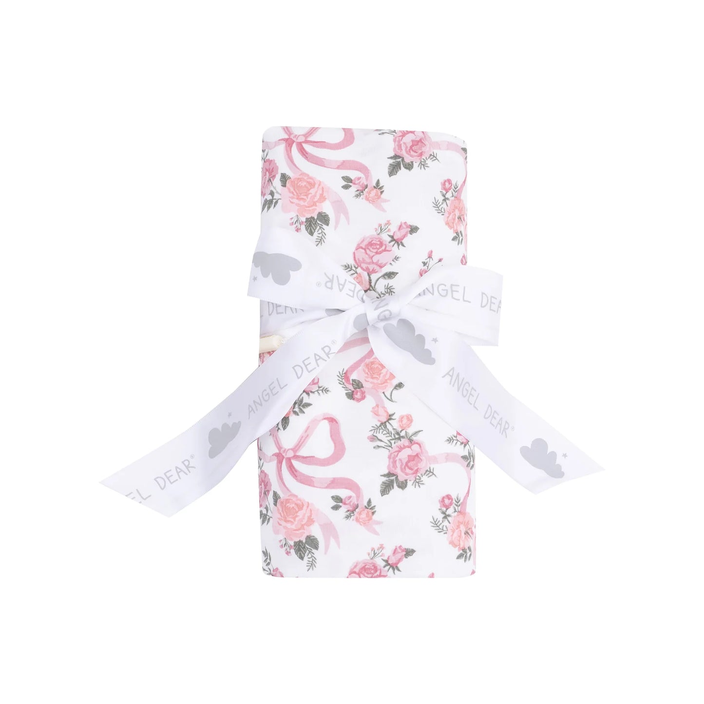 Swaddle Blanket - Ribbons and Flowers - 45X45