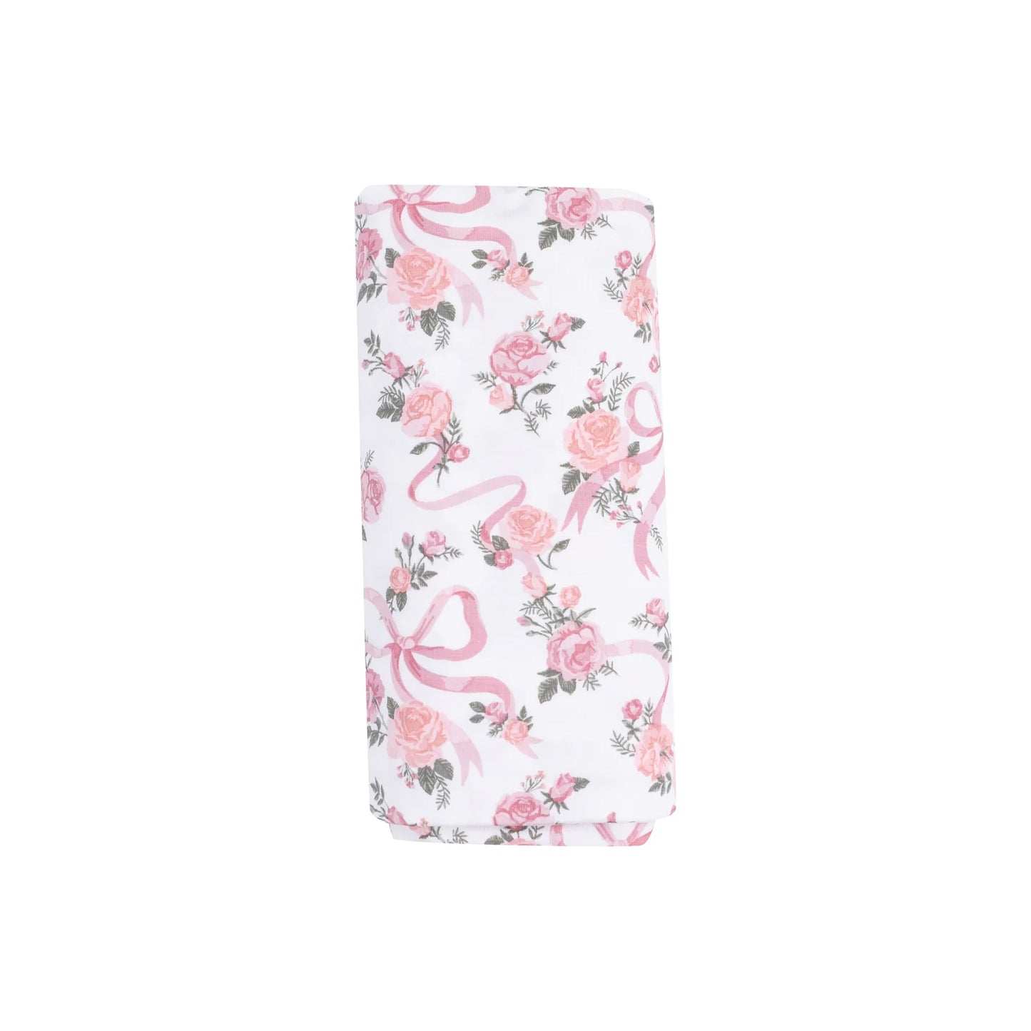 Swaddle Blanket - Ribbons and Flowers - 45X45