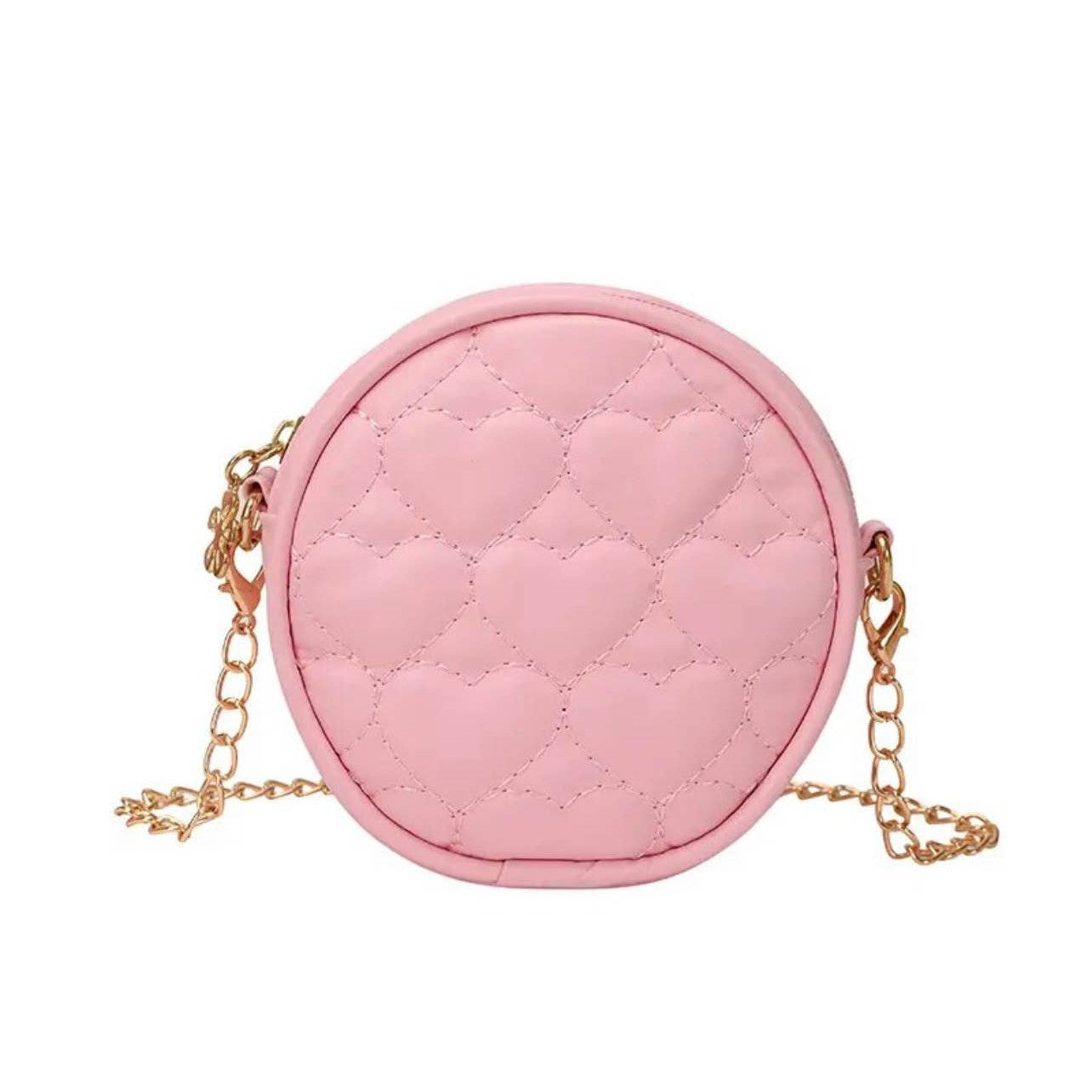 Happy Hearts Mini Purse Crossbody Gold Chain