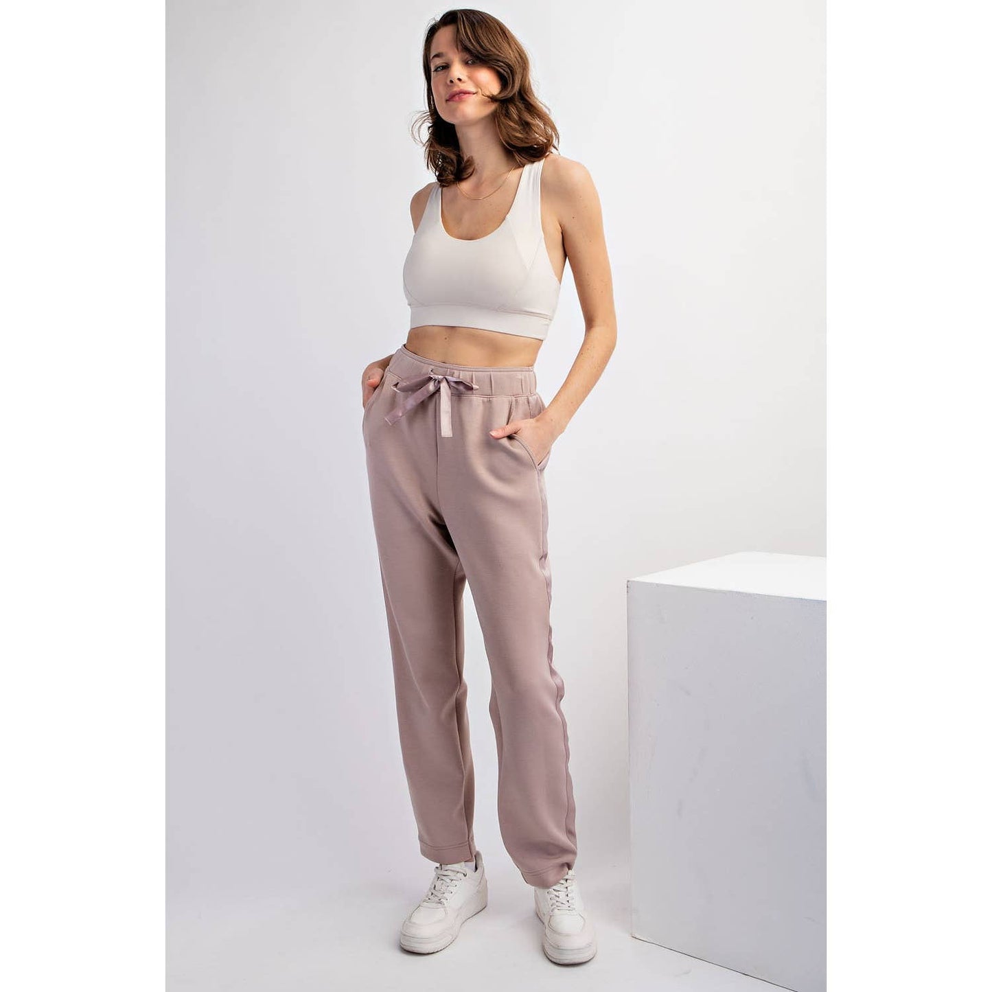 Modal Poly Span Jogger with Side Satin