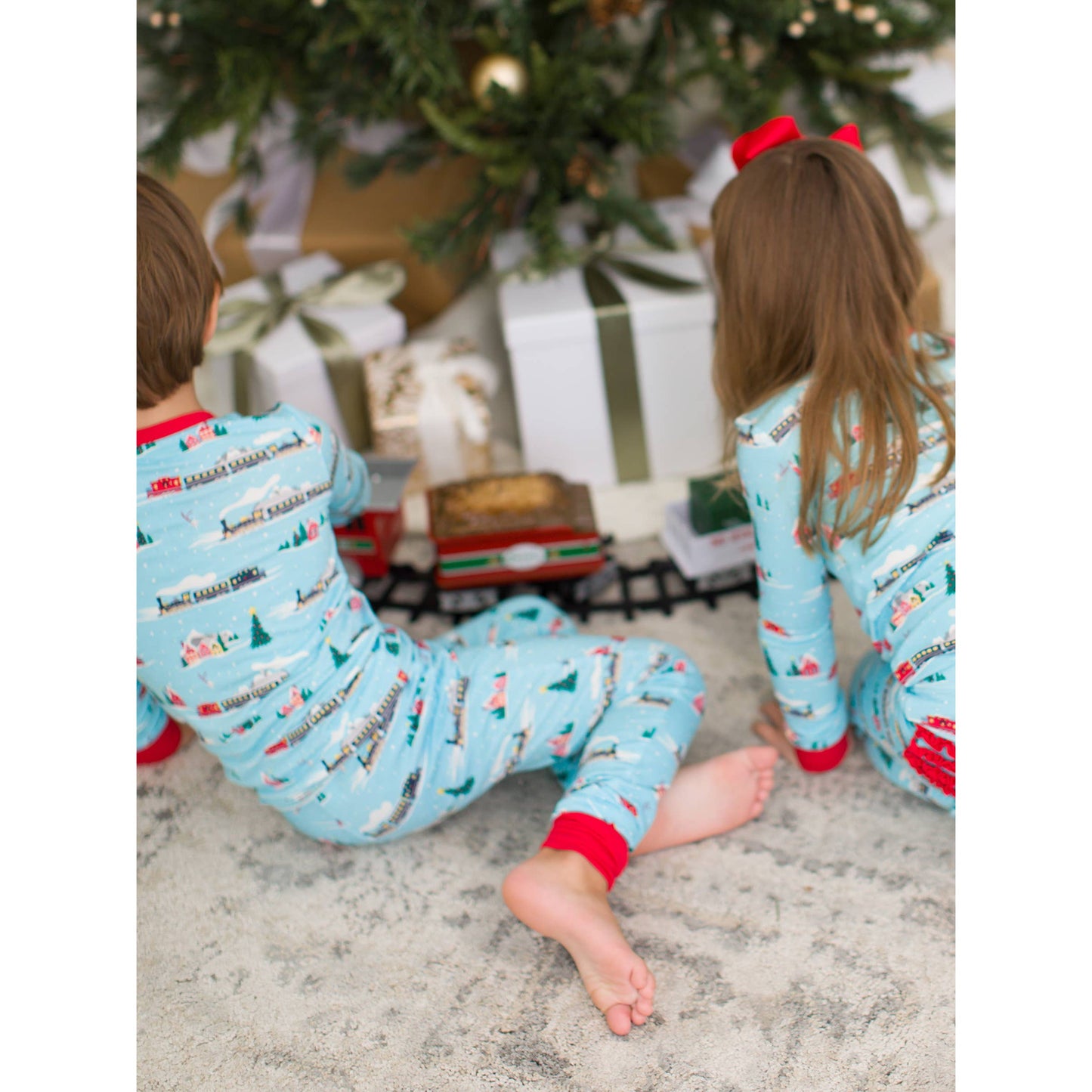 Boys Winter Express Bamboo Viscose Long Sleeve Pajama Set