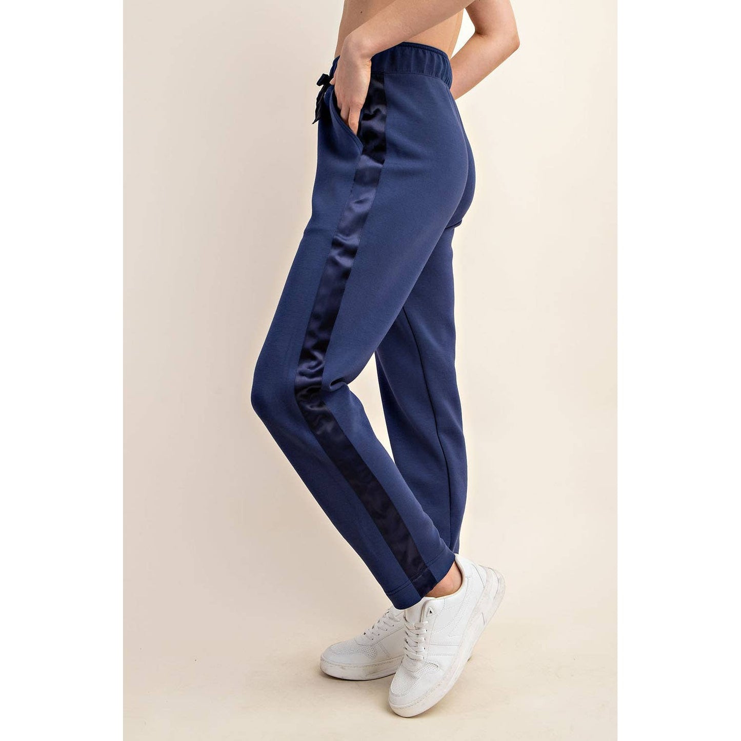 Modal Poly Span Jogger with Side Satin