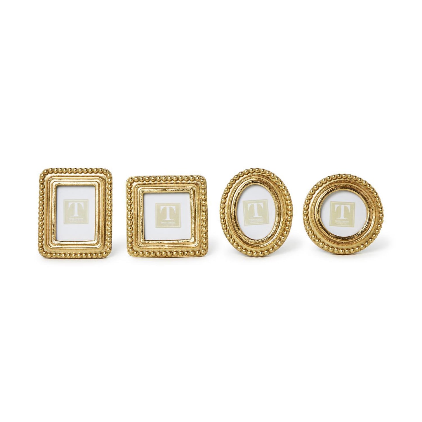 Beaded Texture Gold Photo Frames