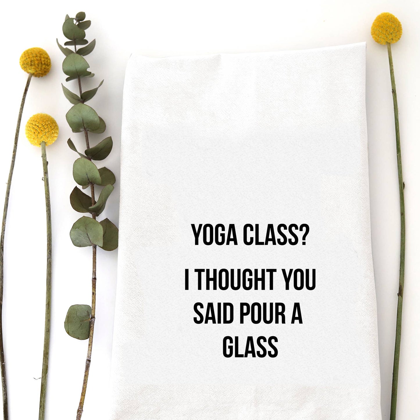 YOGA CLASS TEA TOWEL