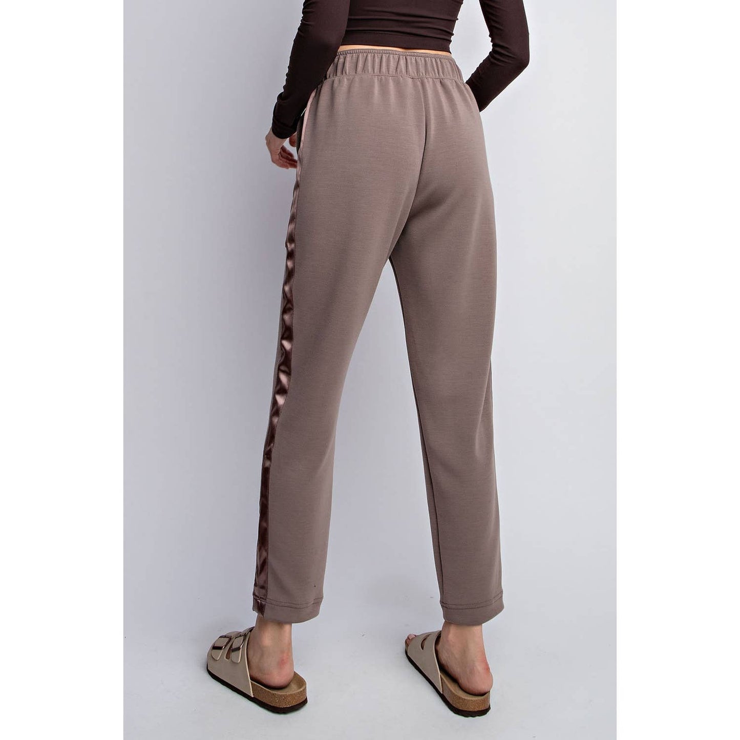 Modal Poly Span Jogger with Side Satin