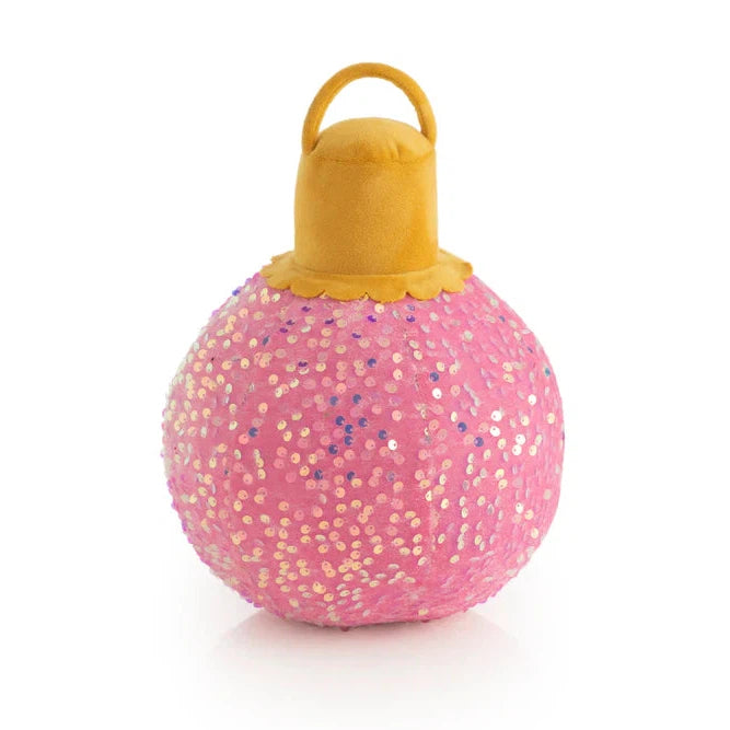Shiraleah Merry Bauble Sequin Small Pillow, Candy