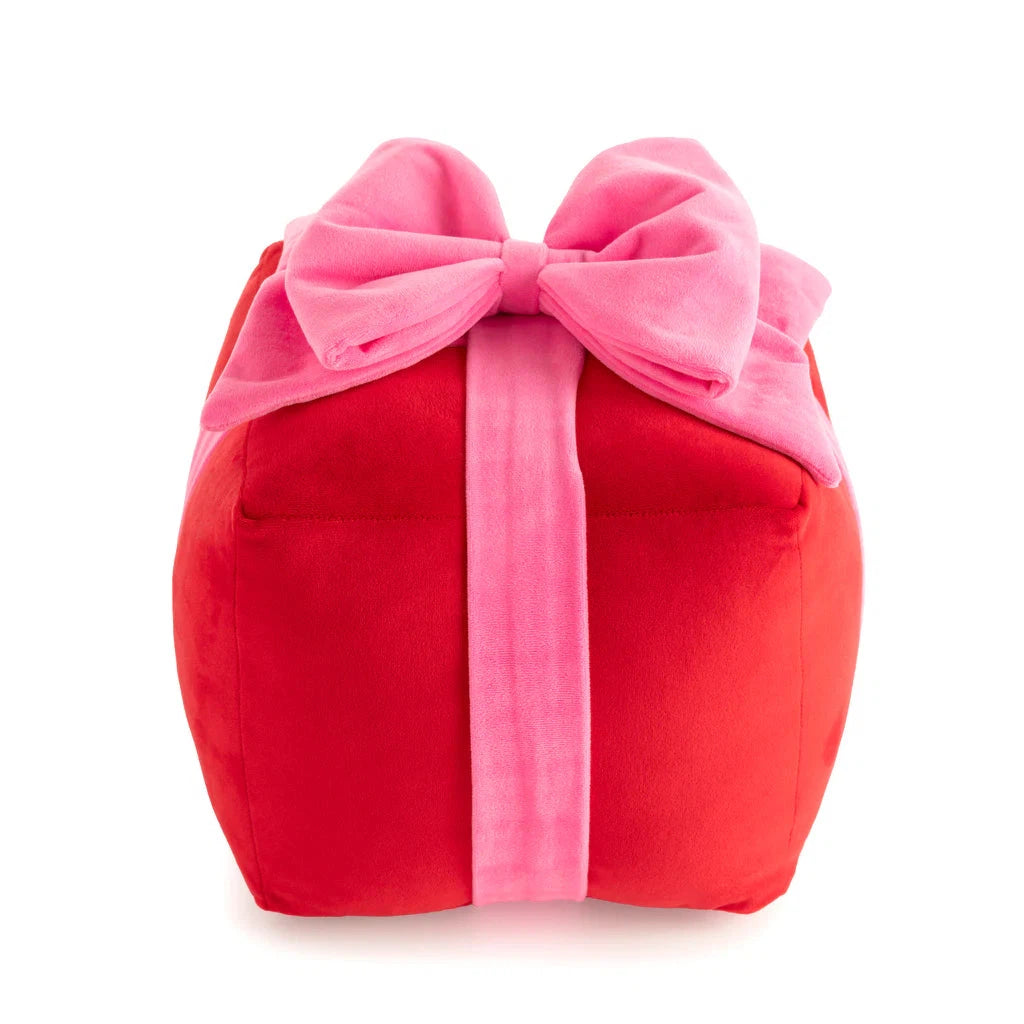 Shiraleah Gift Box Medium Pillow, Red