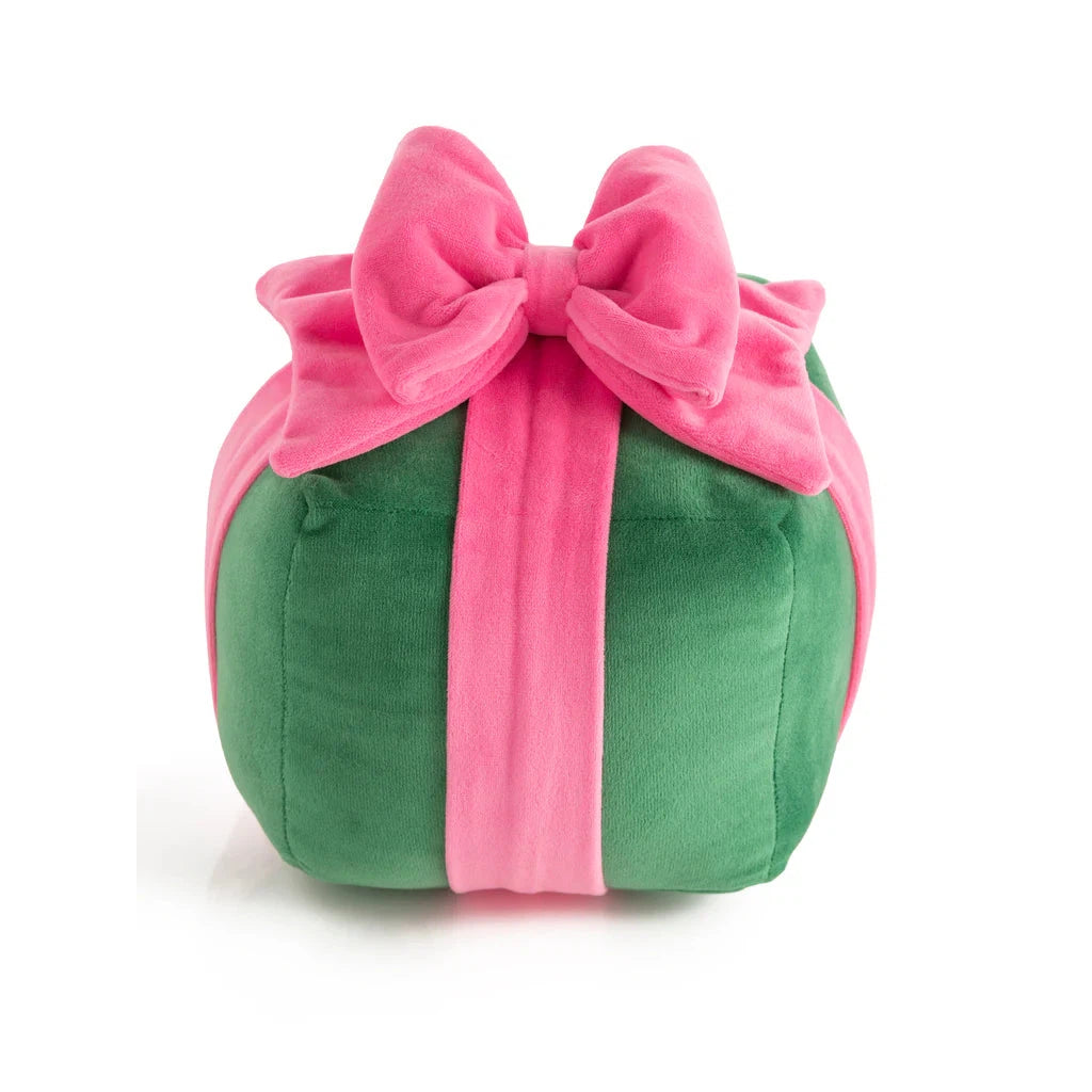 Shiraleah Gift Box Small Pillow, Green