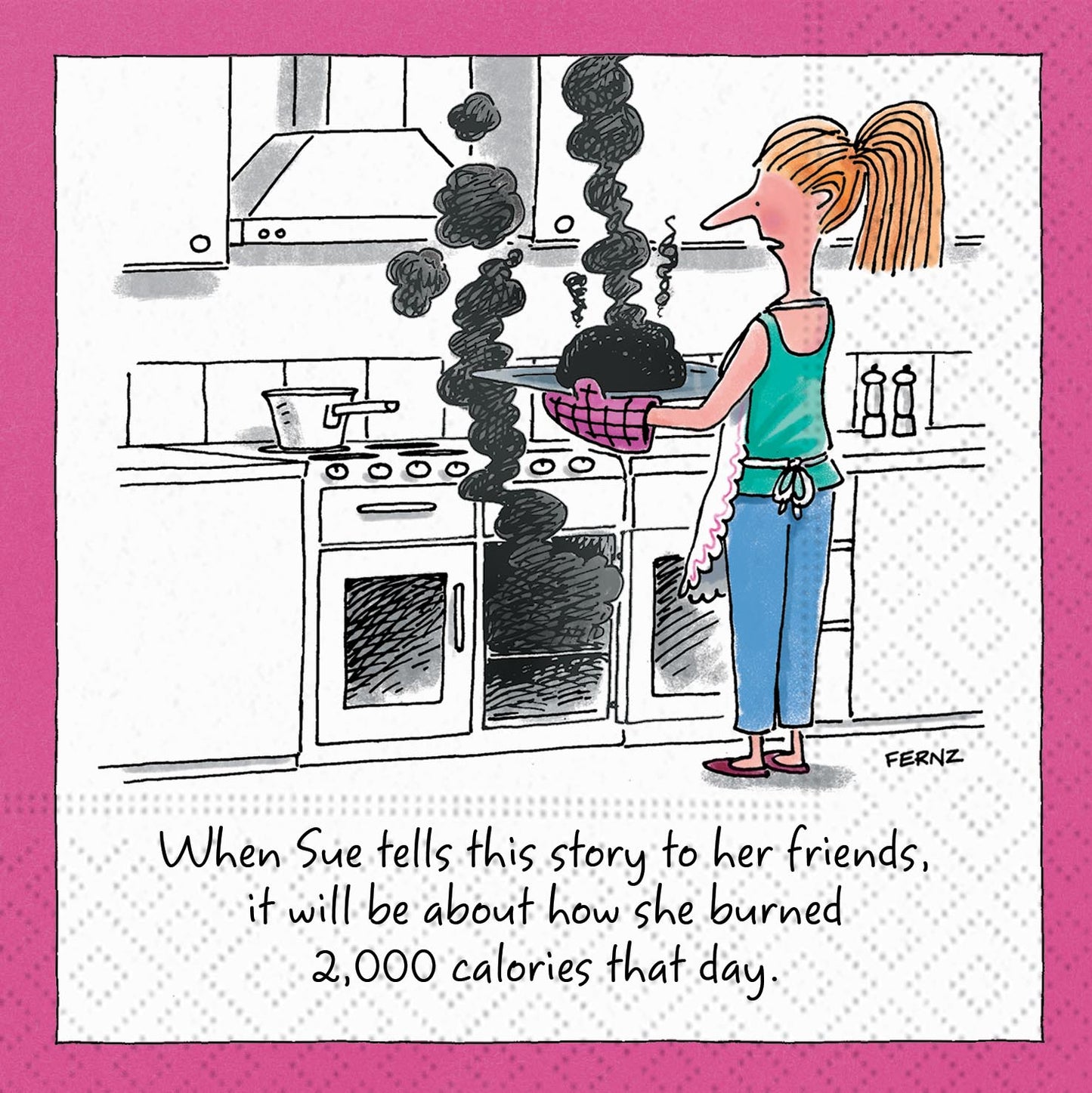 Burned 2000 Calories That Day Beverage Napkin