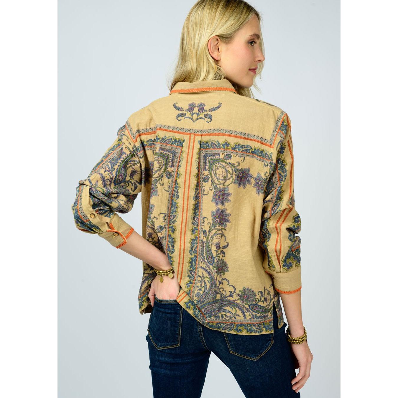 Paisely Border Shirt