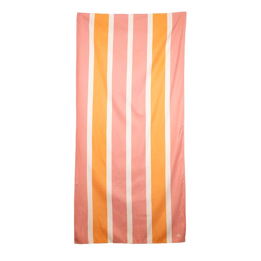 Sun Kissed Beach Towel White/Pink/Apricot 34x70