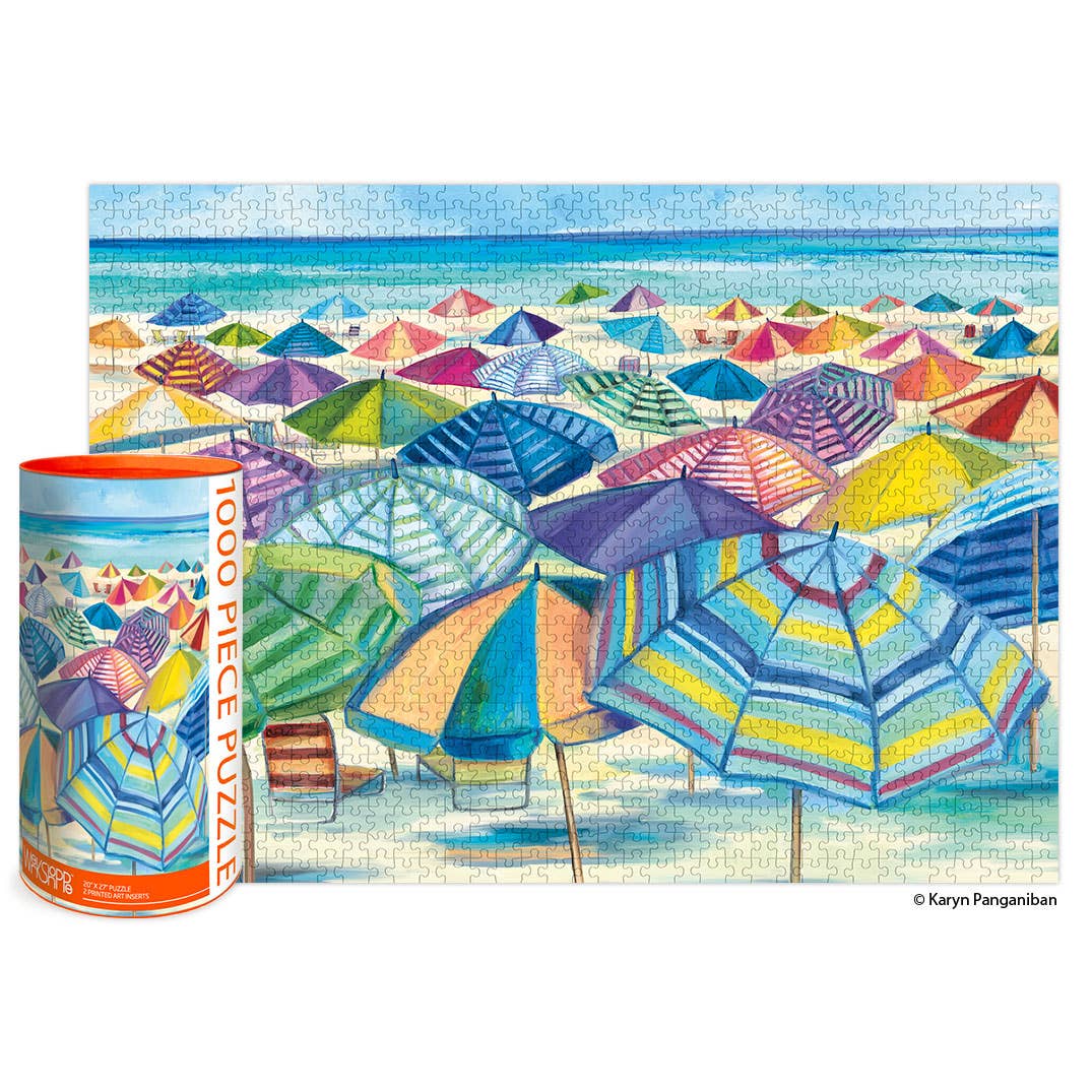 Umbrella Beach | 1000 Piece Jigsaw Puzzle