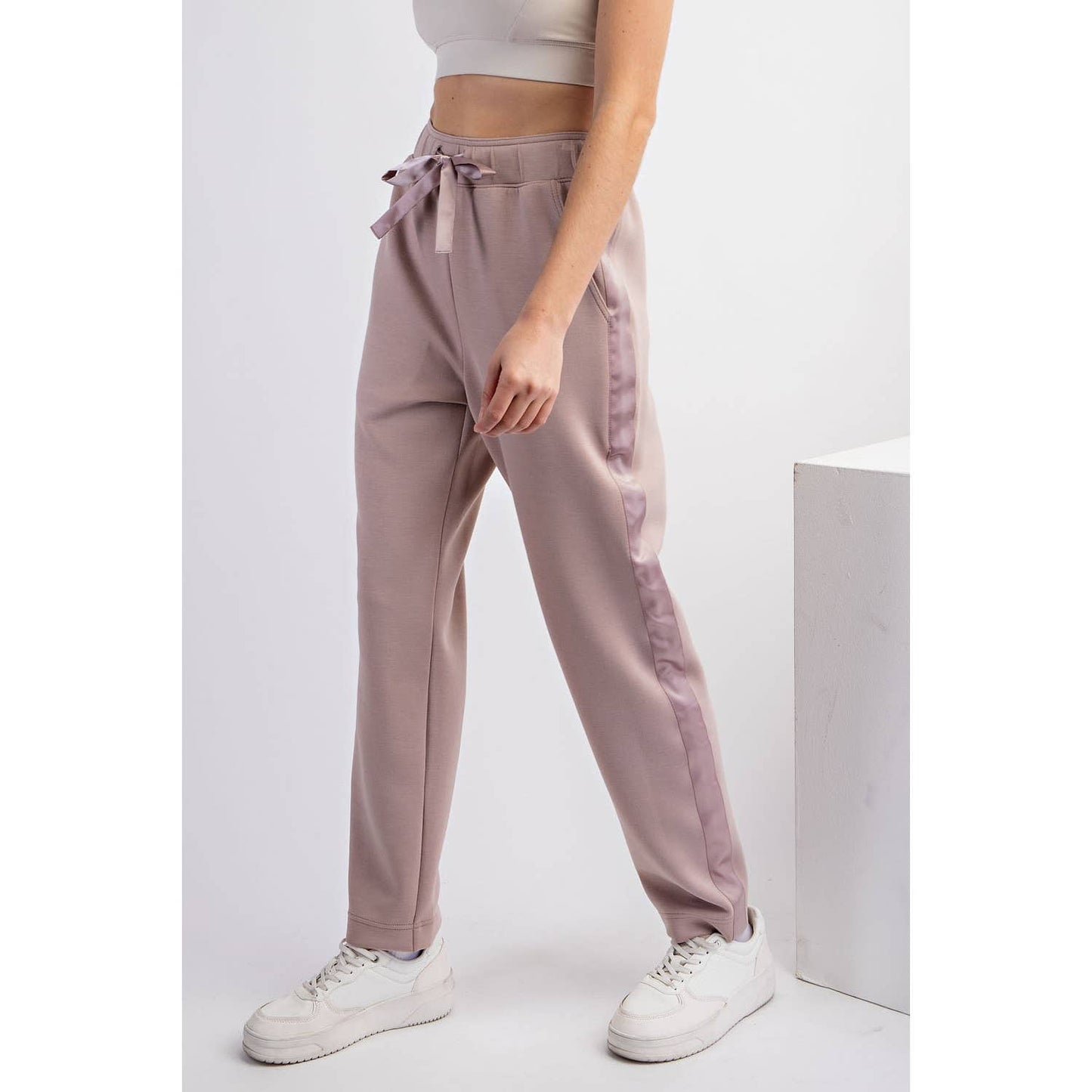 Modal Poly Span Jogger with Side Satin