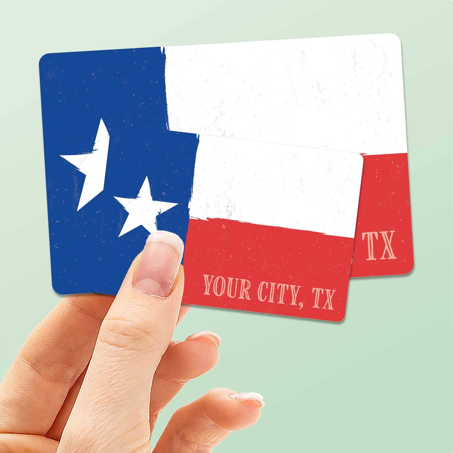 Custom Texas Flag Sticker - TX Name Drop Decal