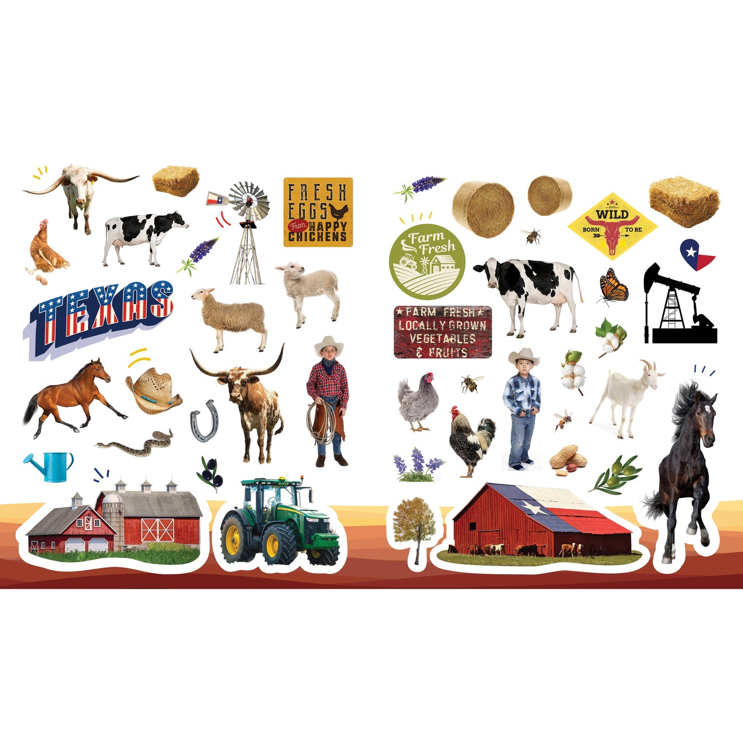 500 Stickers: Texas
