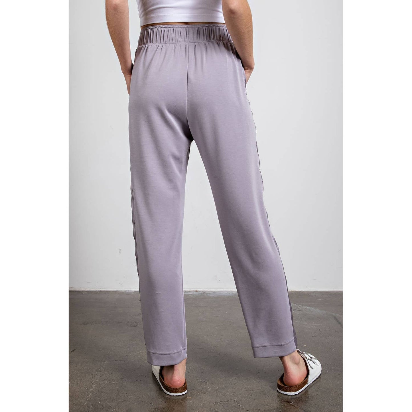 Modal Poly Span Jogger with Side Satin