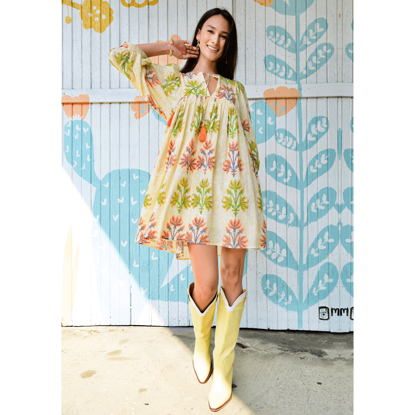 Breezy Block Print Dress