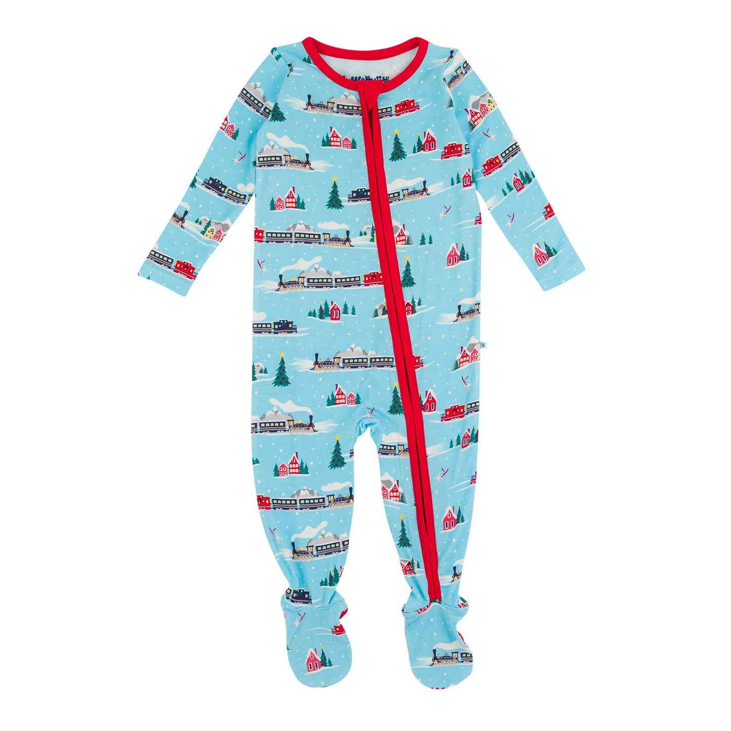 Baby Boys Winter Express Bamboo Viscose Footed One Piece Pajama