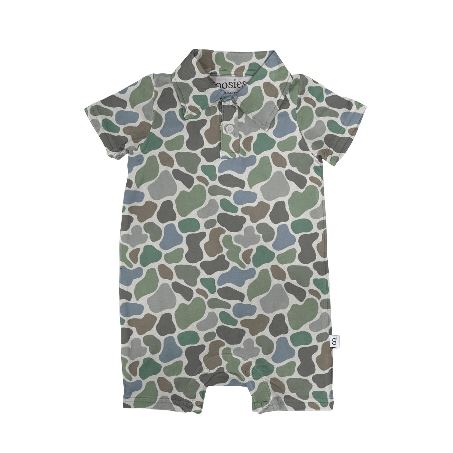 Pebble Camo SS Polo Romper