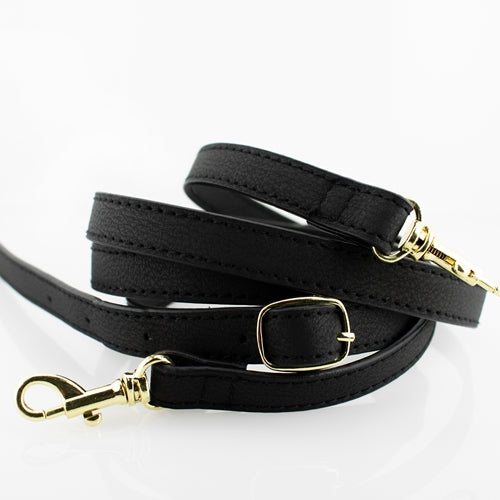 Half Moon Clear Crossbody-Black Accents