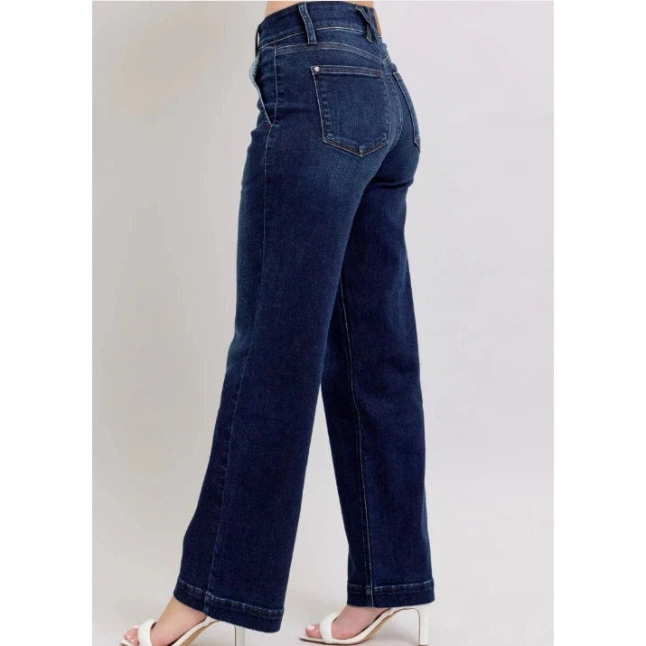 Judy Blue High Waisted Wide Leg Double Button