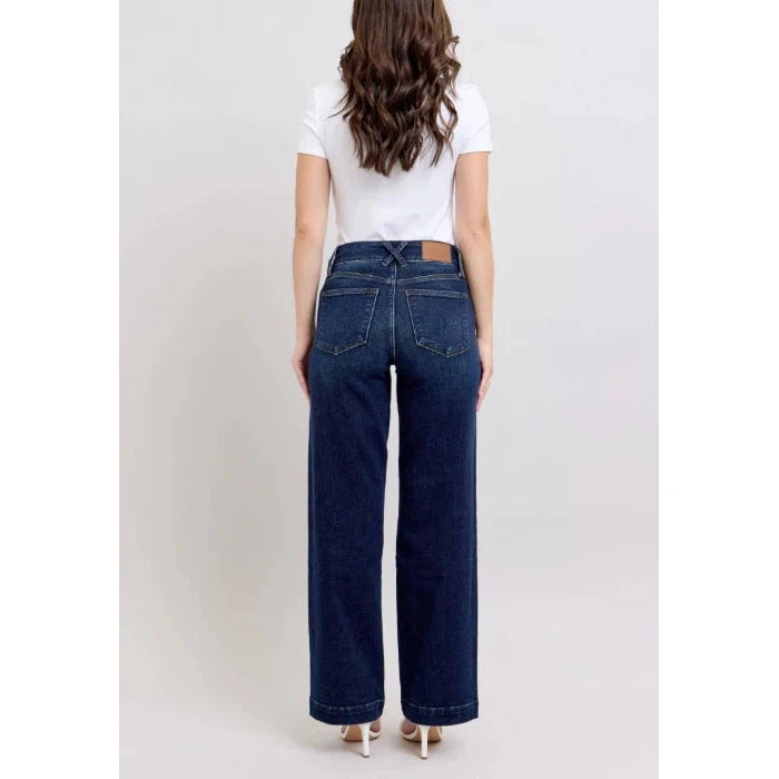 Judy Blue High Waisted Wide Leg Double Button